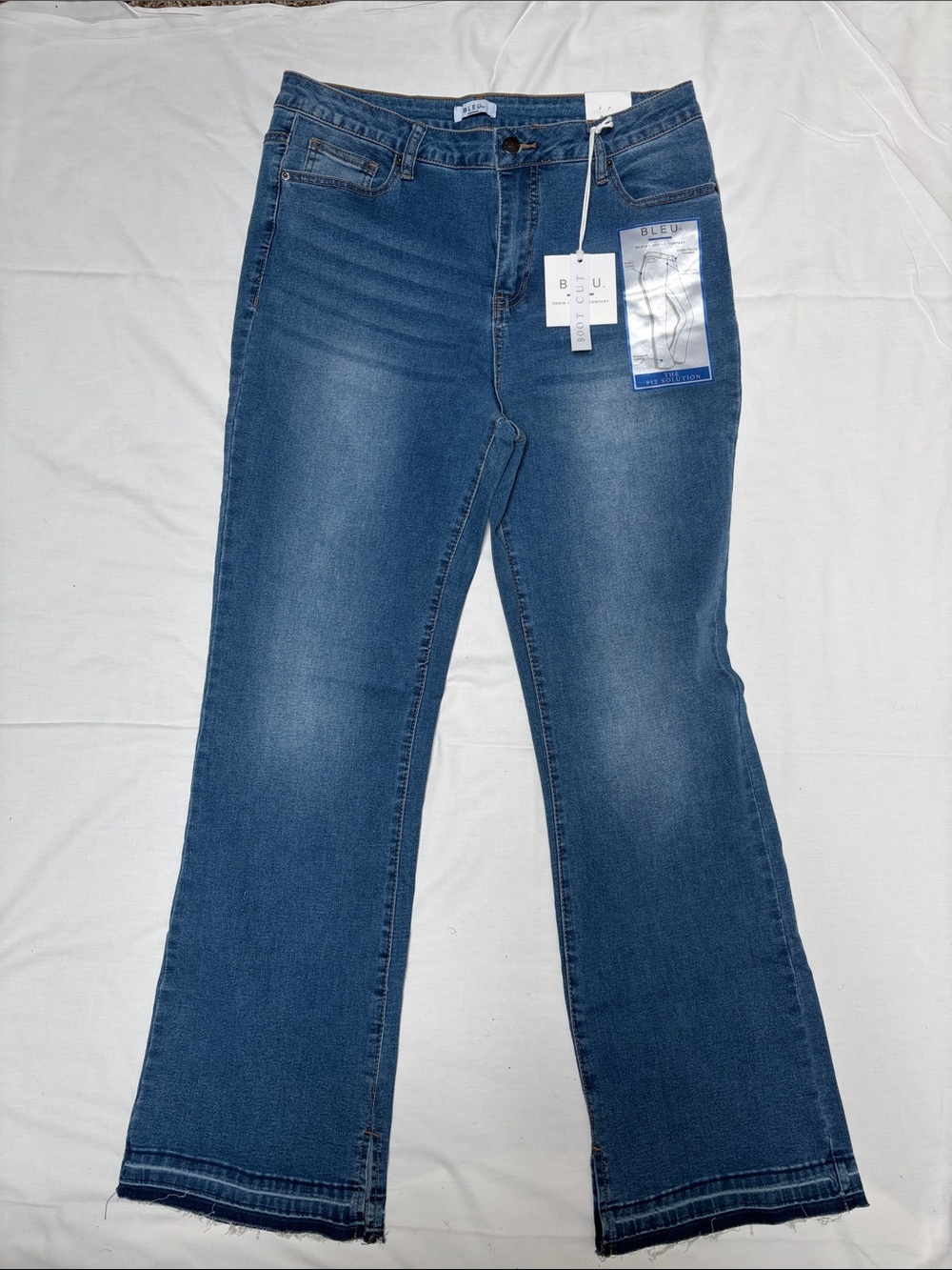 Old Navy Dark Blue Flare Jeans - Slightly Washed